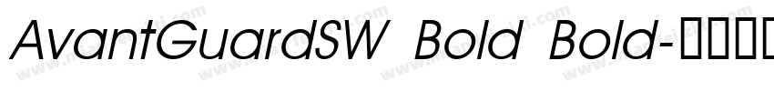 AvantGuardSW Bold Bold字体转换